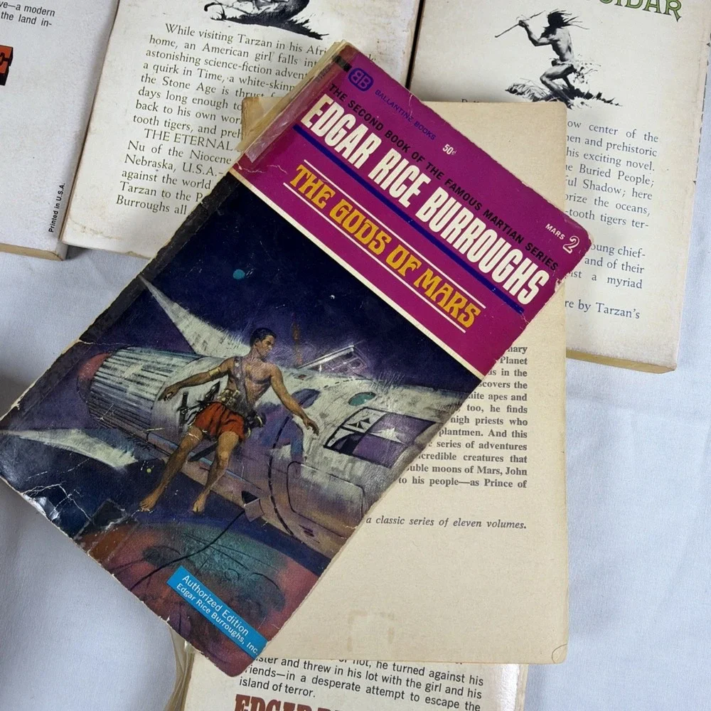 Edgar Rice Burroughs (Tarzan) Ace PB Lot of 11 Vintage 1970s Sci-Fi Fantasy